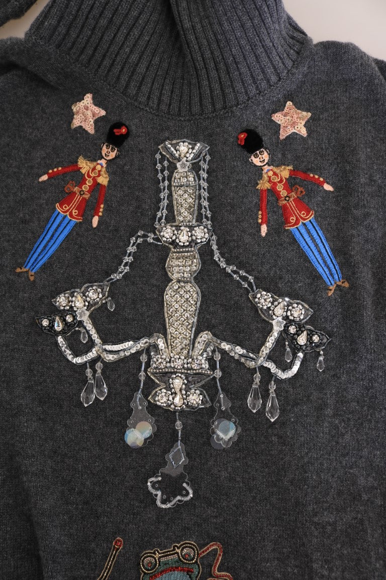 Dolce & Gabbana Büyülü Kristal balıkçı yaka kazak